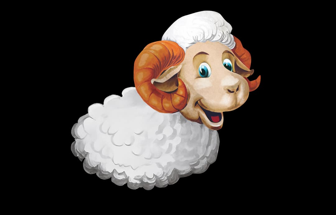 Funny sheep image